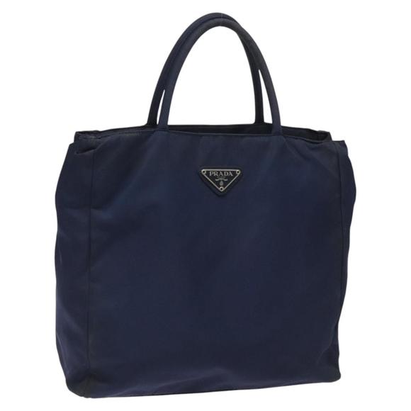 PRADA Hand Bag Nylon Navy Auth 113967 - Picture 1 of 16